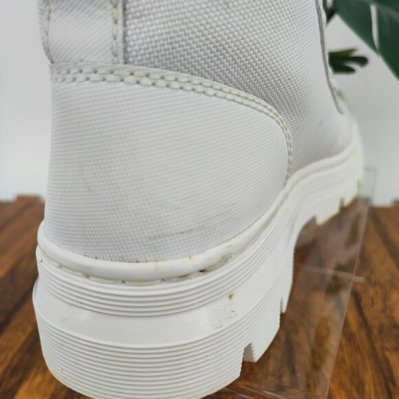 Dr. Martens Women's Combs W White Canvas Ankle Boots Size 6 US - Picture 13 of 14